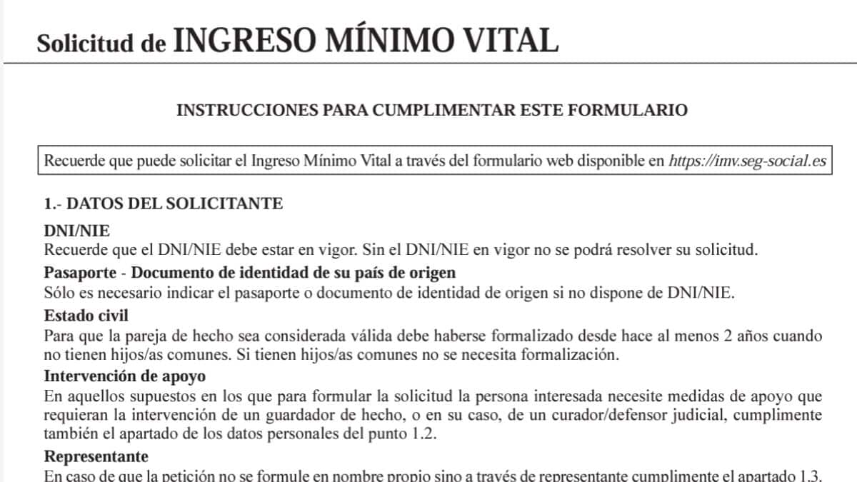 Solicitud ingreso minimo vital