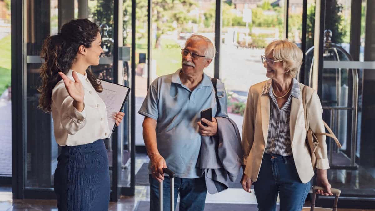 Personas mayores durante un viaje del Programa de Turismo del IMSERSO