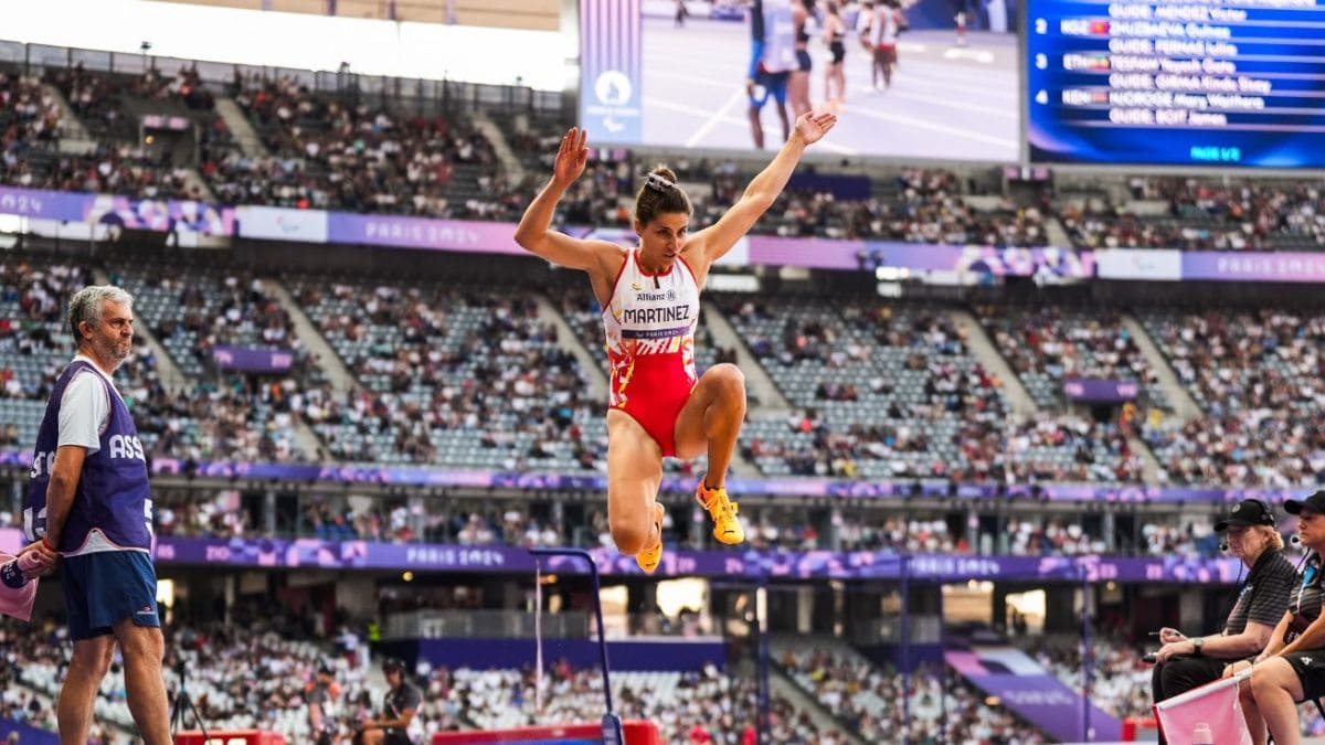 Sara Martínez, medalla de plata en los Juegos Paralímpicos de París 2024./ Foto del CPE