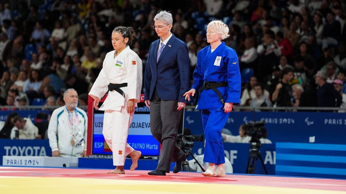 Marta Arce durante la semifinal en los Juegos Paralímpicos de París 2024