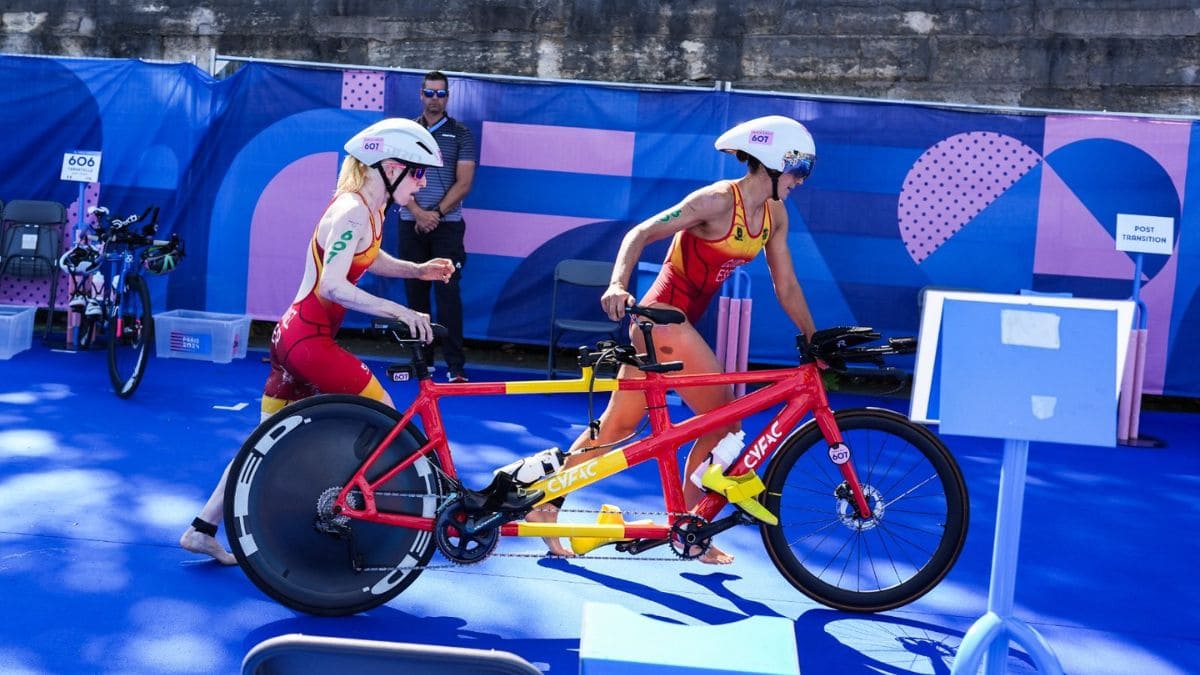 Susana Rodríguez y Sara Pérez durante la competición en los Juegos Paralímpicos de París 2024