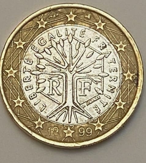 Moneda 1 euro Francia 1999