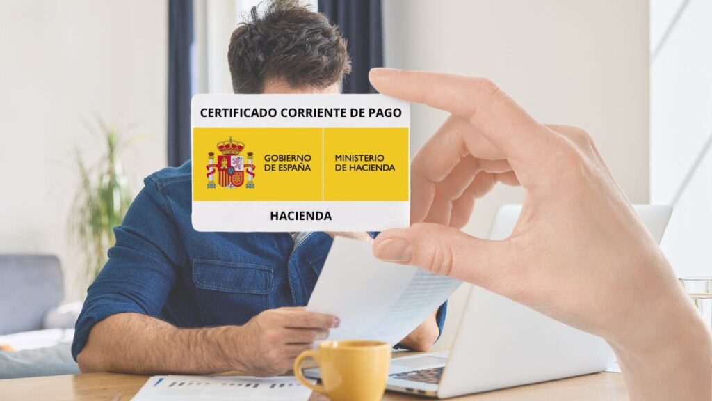 Certificado de estar al corriente de pago con Hacienda