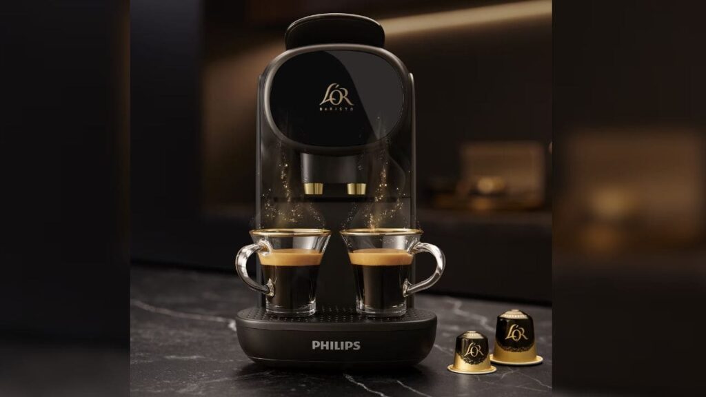 'Cafetera de capsulas automática Philips L'OR Barista Sublime'./ Foto de El Corte Inglés