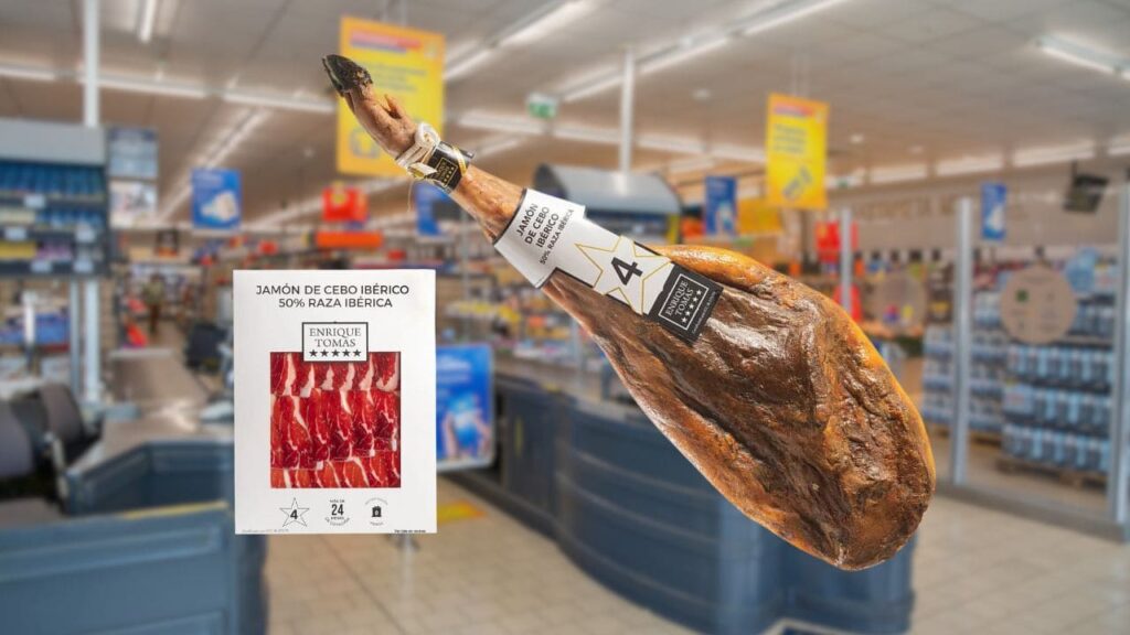 Jamón Ibérico 'Enrique Tomás' a la venta en Lidl