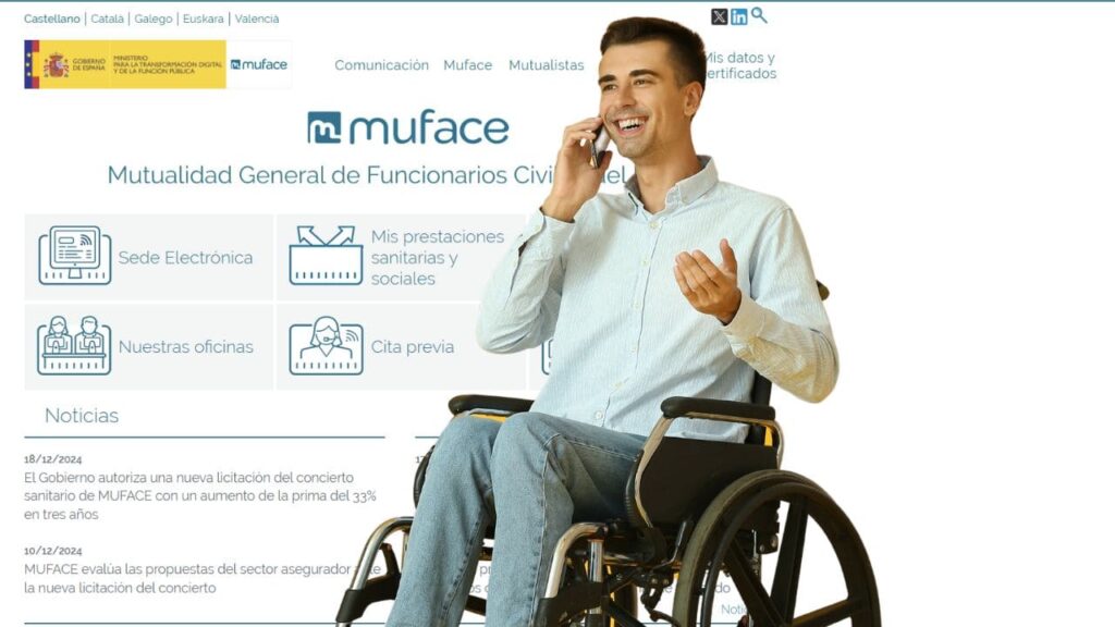 Nuevo servicio de MUFACE para pensiones de incapacidad permanente