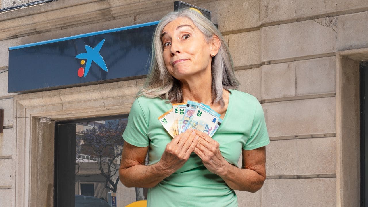 Pago de las pensiones en CaixaBank en diciembre de 2024