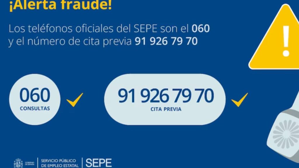 Si recibes una llamada de números que empiezan por 800 u 807, atento: el SEPE avisa de que es una estafa