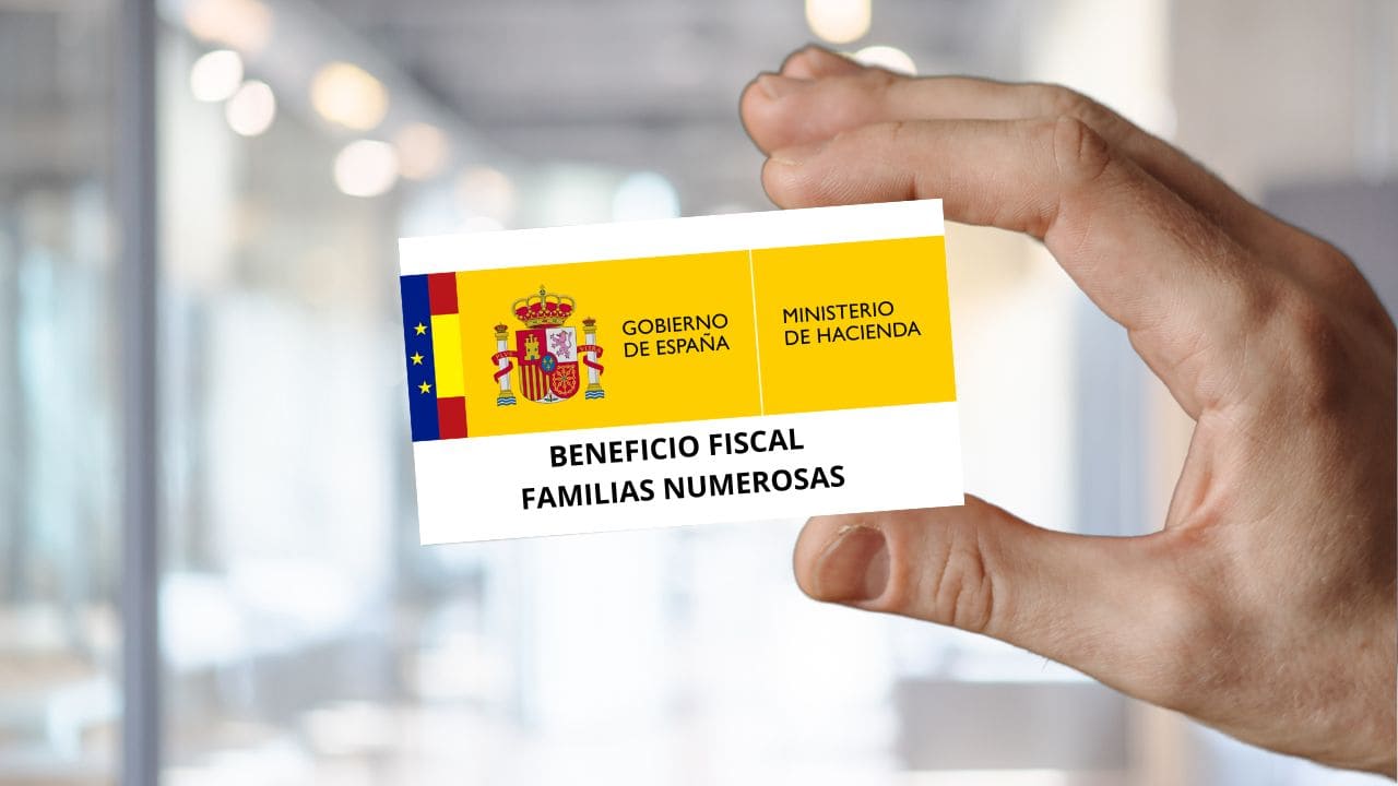 Hacienda ofrece un beneficio fiscal a las familias numerosas