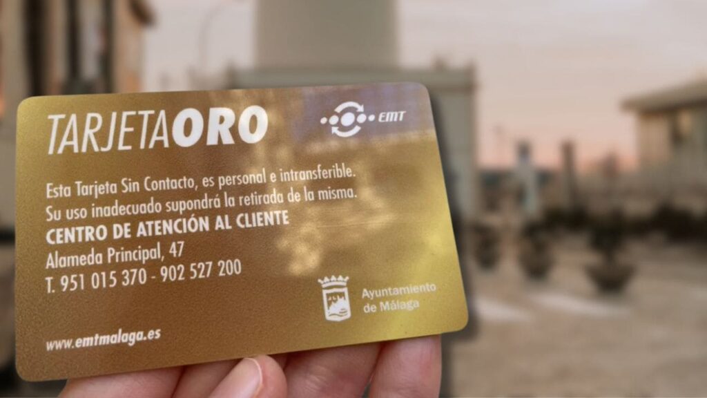 Tarjeta Oro de Málaga para personas mayores y con discapacidad